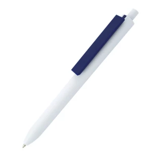 Stylo à bille Comet White - Bleu marine
