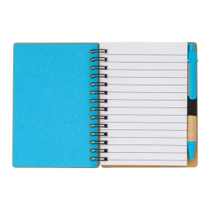 Carnet lisse Smile - Bleu