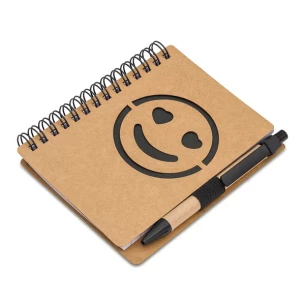 Carnet lisse Smile - Noir