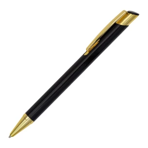 Stylo à bille Lindi en aluminium - Noir