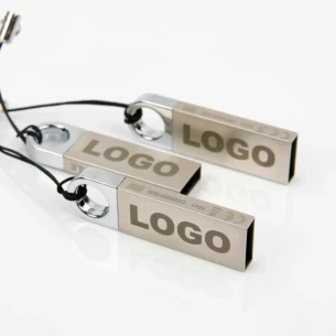 Clé USB ronde 32 Go - Argent