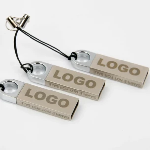 Clé USB ronde 32 Go - Argent