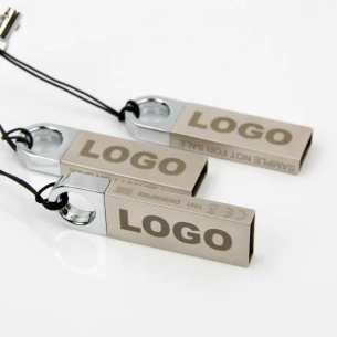 Clé USB ronde 32 Go - Argent
