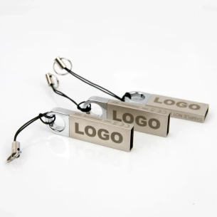 Clé USB ronde 32 Go - Argent
