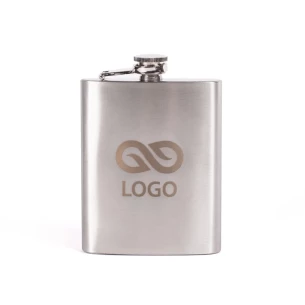 Flasque Alcool 200ml - Argent