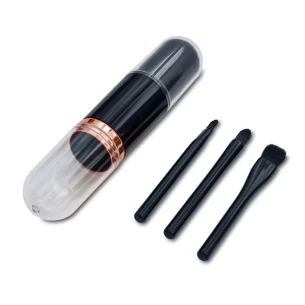 Pinceaux de maquillage dans un étui Bella - Noir