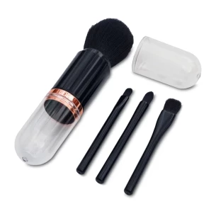 Pinceaux de maquillage dans un étui Bella - Noir