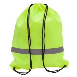 Sac de sport avec bande réfléchissante - jaune