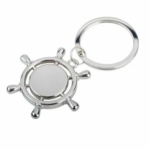 Porte-clés volant en métal - Argent