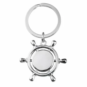 Porte-clés volant en métal - Argent