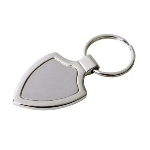 Porte-clés en métal avec emblème - Argent