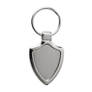 Porte-clés en métal avec emblème - Argent