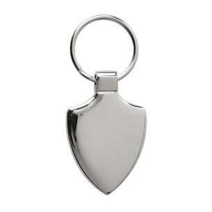 Porte-clés en métal avec emblème - Argent