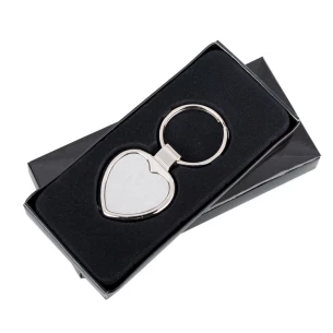 Porte-clés métal Stout Heart - Argent