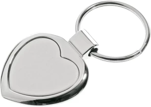 Porte-clés métal Stout Heart - Argent