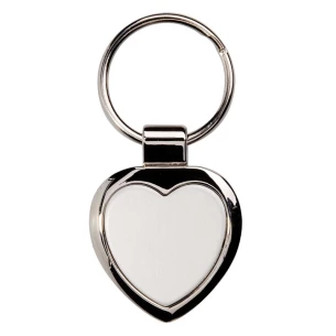 Porte-clés métal Stout Heart - Argent