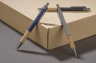 Stylo à bille KUBOD - Bleu marine