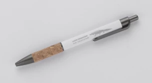 Stylo à bille KUBOD - Blanc
