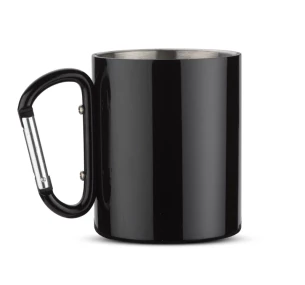 Mug CAMP avec mousqueton - Noir