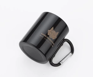 Mug CAMP avec mousqueton - Noir