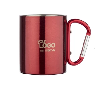Mug CAMP avec mousqueton - Rouge