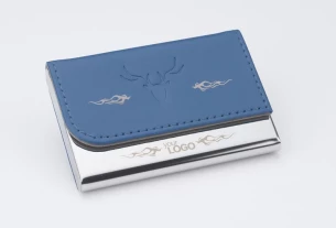 Porte-cartes de visite TIVAT - Bleu marine