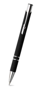 Stylo à bille Cosmo Rubber - Noir