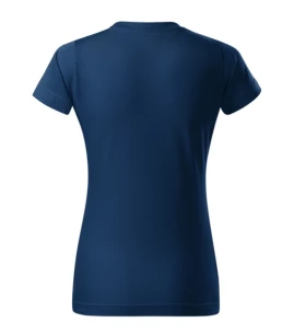 T-shirt basique pour dames - Bleu foncé