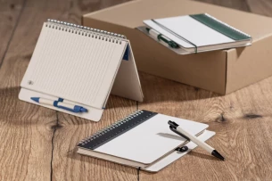 REGALI bloc-notes avec règle et stylo - Vert