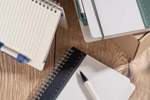 REGALI bloc-notes avec règle et stylo - Vert