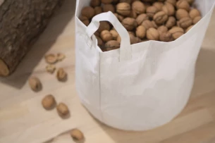 Panier en coton STOR - Beige