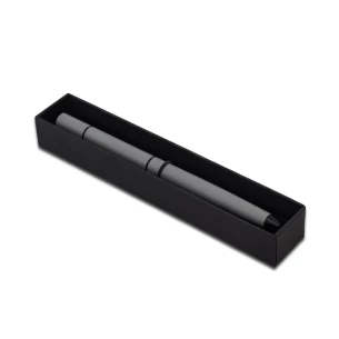 Stylo à bille et porte-plume Duet 2en1 dans son écrin - Gris