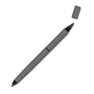 Stylo à bille et porte-plume Duet 2en1 dans son écrin - Gris
