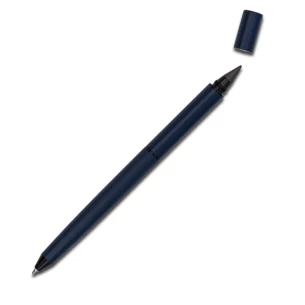 Stylo à bille et porte-plume Duet 2en1 dans son écrin - Bleu marine