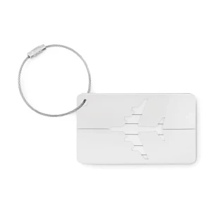 Etiquette de bagage FLY TAG - argent mat
