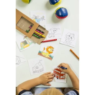 Set de coloriage, crayons de couleur | Hadley - neutre