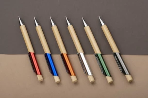 Stylo en bambou BALIS - Orange