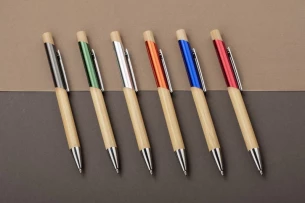 Stylo en bambou BALIS - Orange