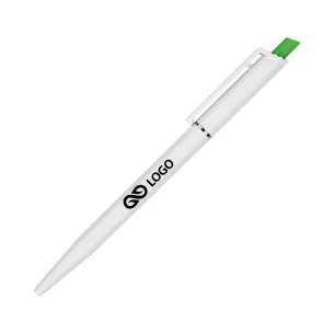 Stylo à bille Roma White - Vert