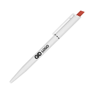 Stylo à bille Roma White - Rouge