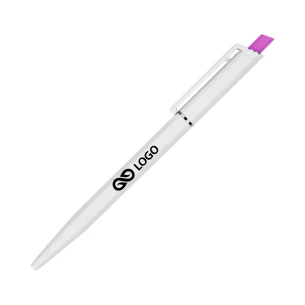 Stylo à bille Roma White - Rose