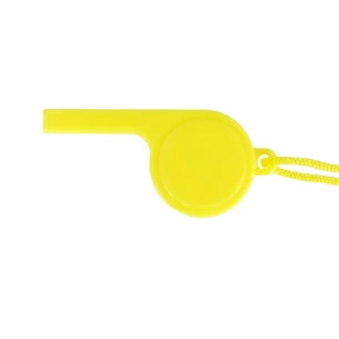 Sifflet avec corde - Jaune