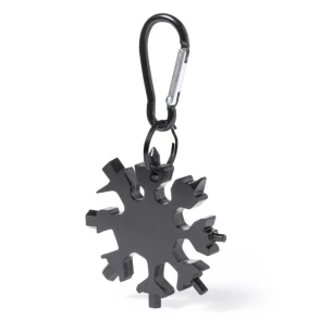 Outil multifonction, 17 fonctions, mousqueton - Noir