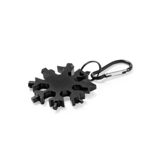 Outil multifonction, 17 fonctions, mousqueton - Noir