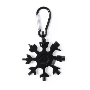 Outil multifonction, 17 fonctions, mousqueton - Noir