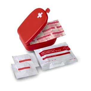 Trousse de premiers secours dans un emballage en plastique, 5 él. - Rouge