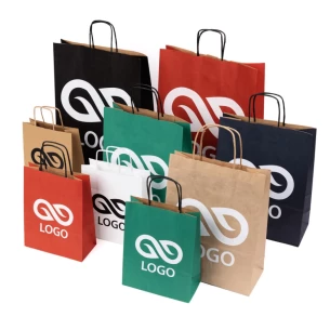 Sac cadeau A4 Color - Vert