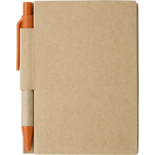 Cahier Eco1 avec stylo - Orange