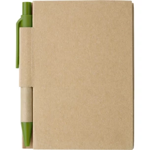 Bloc-notes Eco1 avec stylo - Vert