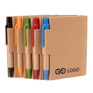Bloc-notes Eco1 avec stylo - Vert